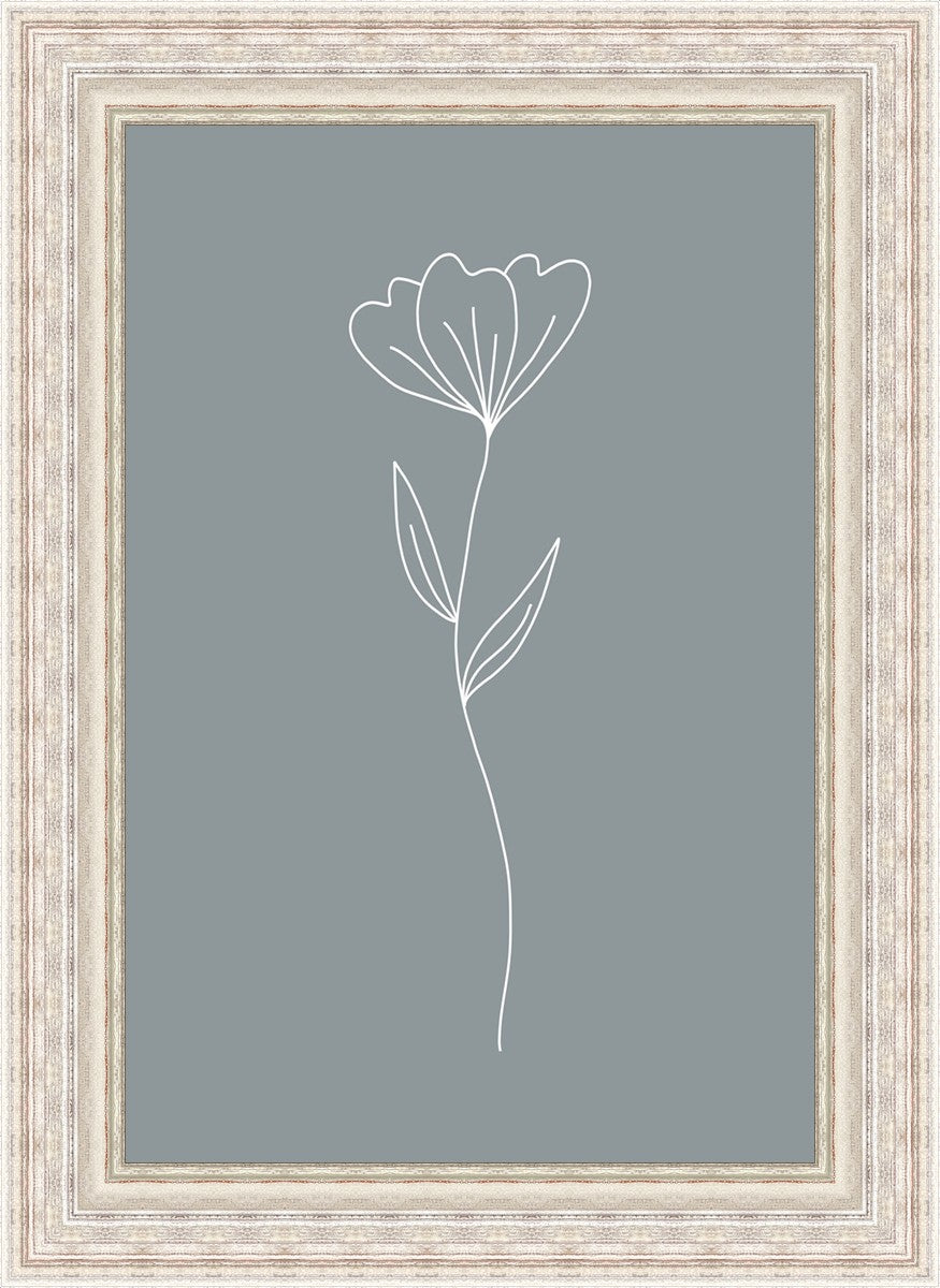Minimalist Flower Blue