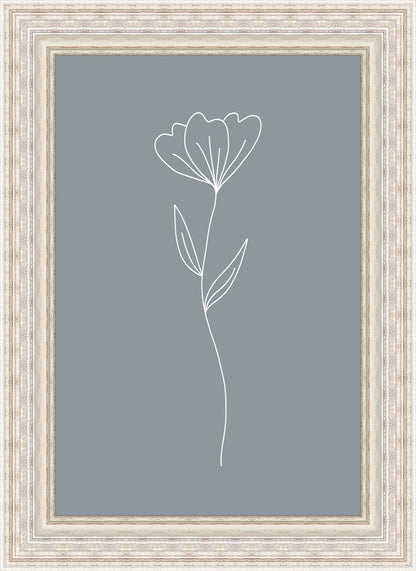 Minimalist Flower Blue