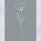 Minimalist Flower Blue