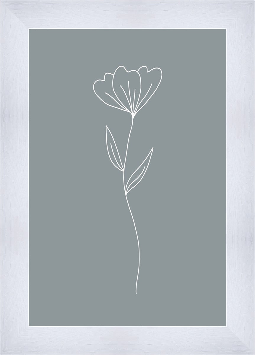 Minimalist Flower Blue