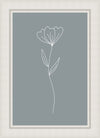 Minimalist Flower Blue