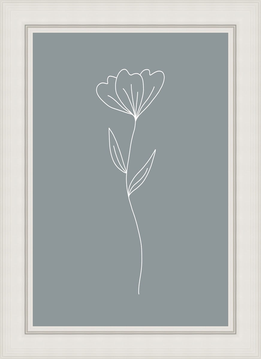 Minimalist Flower Blue