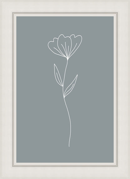 Minimalist Flower Blue