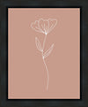 Minimalist Flower Pink Gallery Wrap