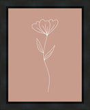 Minimalist Flower Pink Gallery Wrap