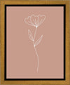 Minimalist Flower Pink Gallery Wrap