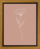 Minimalist Flower Pink Gallery Wrap