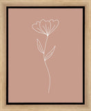 Minimalist Flower Pink Gallery Wrap