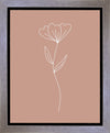 Minimalist Flower Pink Gallery Wrap