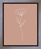 Minimalist Flower Pink Gallery Wrap