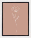 Minimalist Flower Pink Gallery Wrap