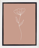 Minimalist Flower Pink Gallery Wrap