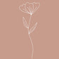 Minimalist Flower Pink