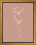 Minimalist Flower Pink Gallery Wrap