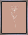 Minimalist Flower Pink Gallery Wrap