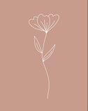 Minimalist Flower Pink