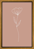 Minimalist Flower Pink Gallery Wrap