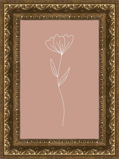 Minimalist Flower Pink
