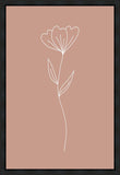 Minimalist Flower Pink Gallery Wrap