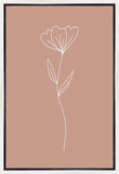 Minimalist Flower Pink Gallery Wrap