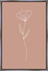 Minimalist Flower Pink Gallery Wrap