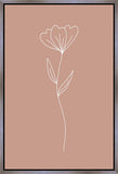 Minimalist Flower Pink Gallery Wrap