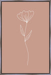 Minimalist Flower Pink Gallery Wrap