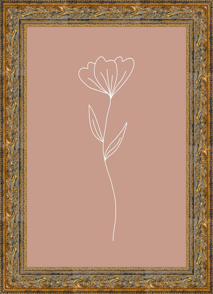 Minimalist Flower Pink