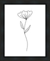 Minimalist Flower White Gallery Wrap