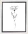 Minimalist Flower White Gallery Wrap