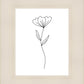 Minimalist Flower White