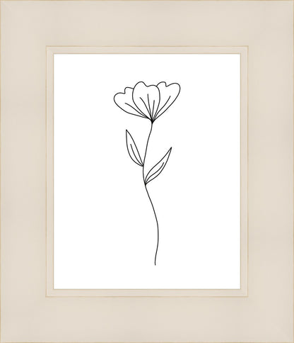Minimalist Flower White