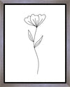 Minimalist Flower White Gallery Wrap