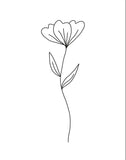 Minimalist Flower White