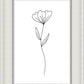 Minimalist Flower White