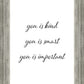 You is Kind