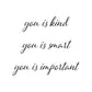 You is Kind