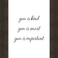 You is Kind