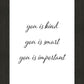 You is Kind