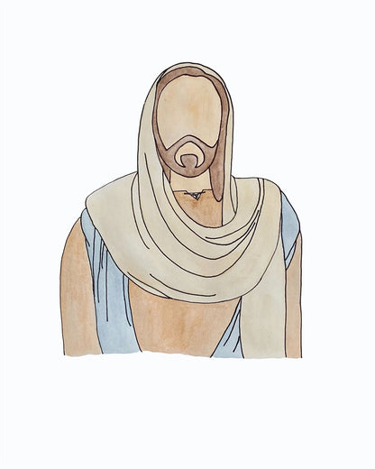 Jesus Watercolor Gallery Wrap
