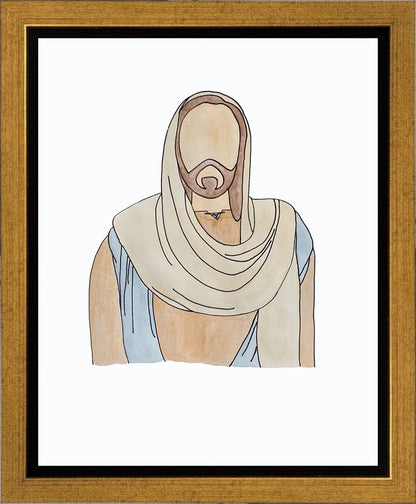 Jesus Watercolor Gallery Wrap