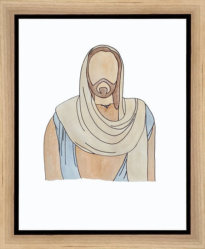 Jesus Watercolor Gallery Wrap