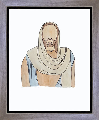 Jesus Watercolor Gallery Wrap