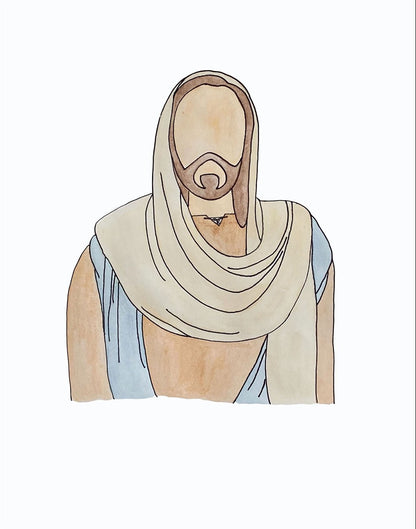 Jesus Watercolor Gallery Wrap