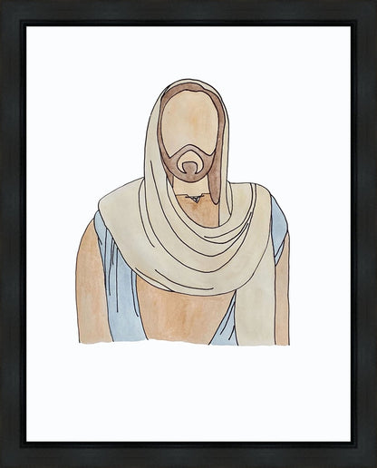 Jesus Watercolor Gallery Wrap