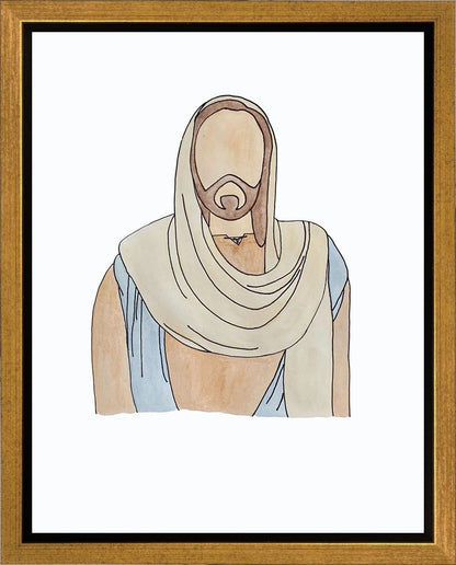 Jesus Watercolor Gallery Wrap