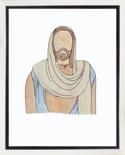 Jesus Watercolor Gallery Wrap