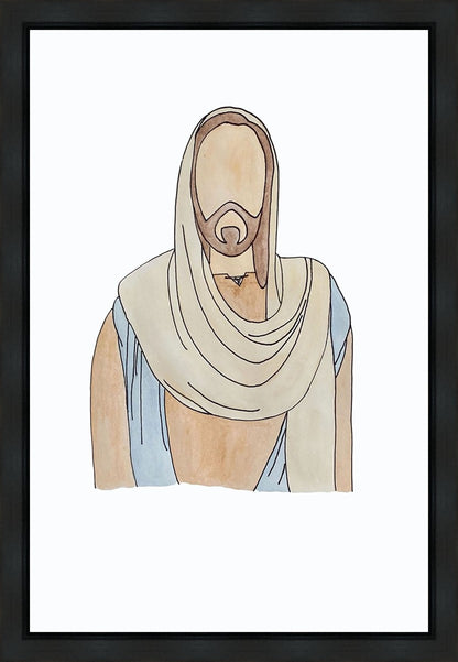 Jesus Watercolor Gallery Wrap