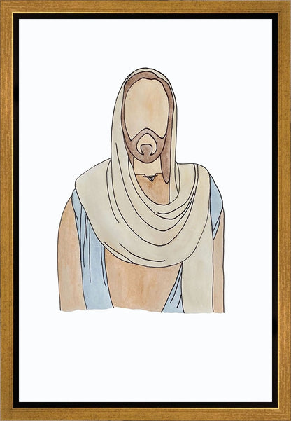 Jesus Watercolor Gallery Wrap