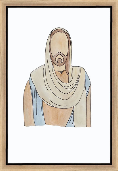 Jesus Watercolor Gallery Wrap